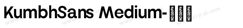 KumbhSans Medium字体转换